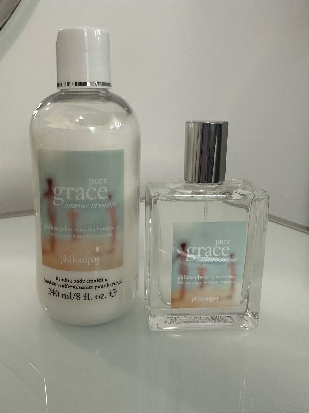 Philosophy Pure Grace Summer Moments 2 oz edp & 8oz Lotion Set
